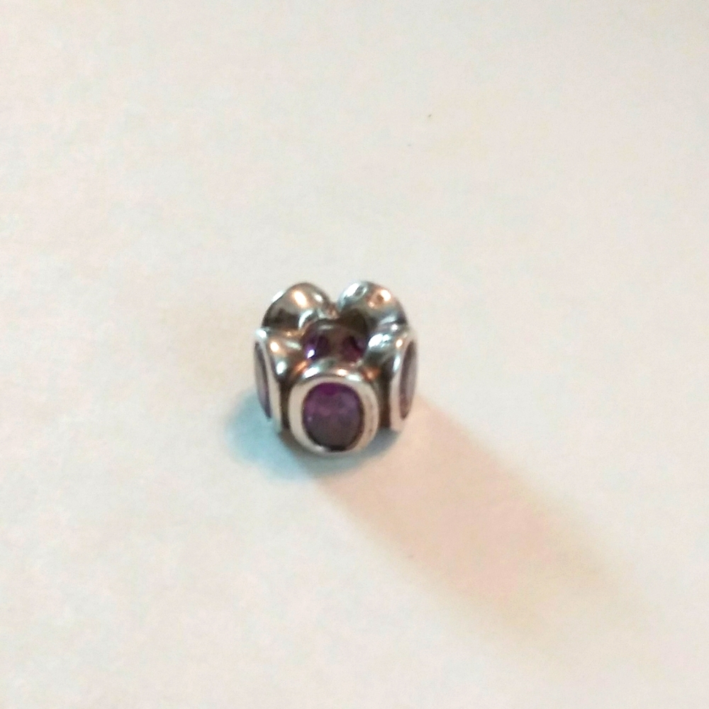 Pandora Purple Oval Charm